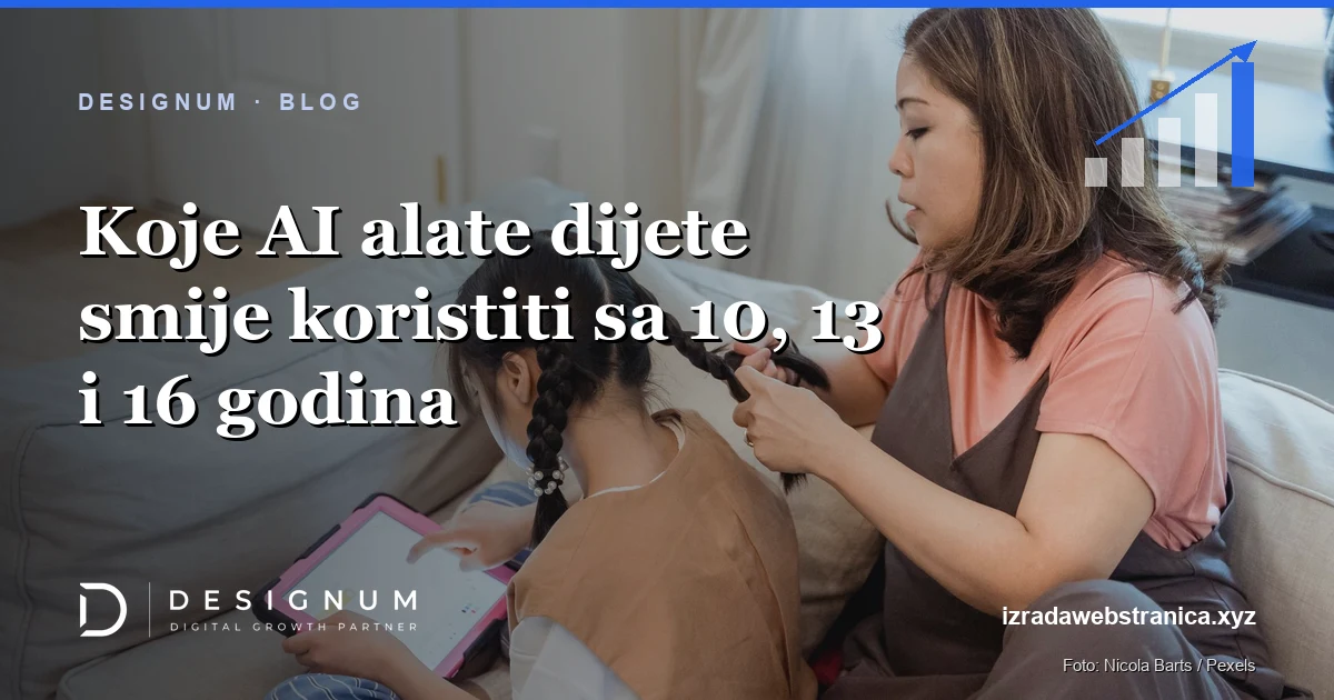 Koje AI alate dijete smije koristiti sa 10, 13 i 16 godina